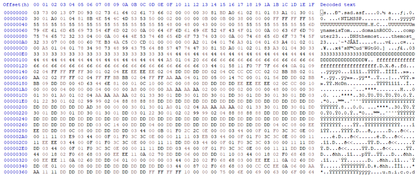 Fig. 2 – Become your own RDP library with a hex editor!