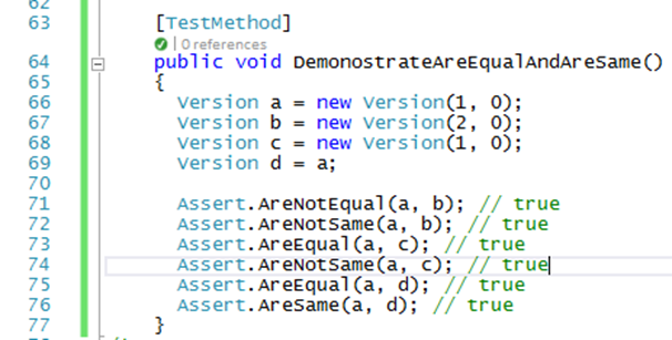 Fig. 5 - Failed assertions