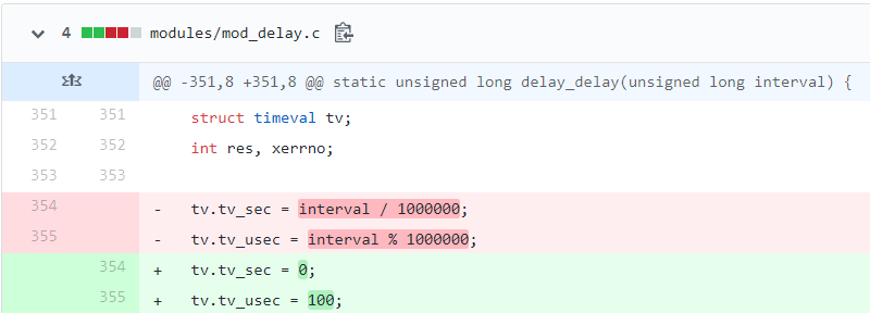 Changes in ProFTPD: Reducing delay time