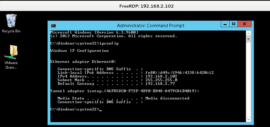 Fig. 1 – FreeRDP example (Source: www.kali.org)